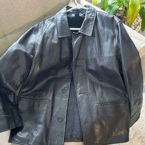 2….Like new Polo by Ralph Lauren, butter soft Black leather jackets.